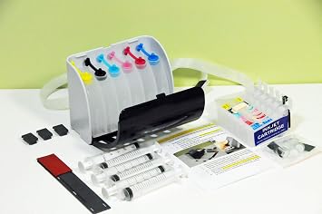 Empty CISS Refill Cartridge Kit Works with Artisan 1430 Stylus Photo 1400 Printers Empty CISS System