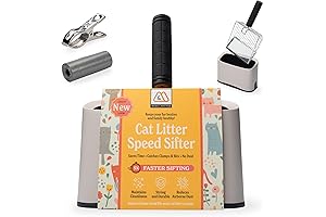Heavy-Duty Ironman Litter Scoop with Holder - No More Scooping Cat Poop by Hand!