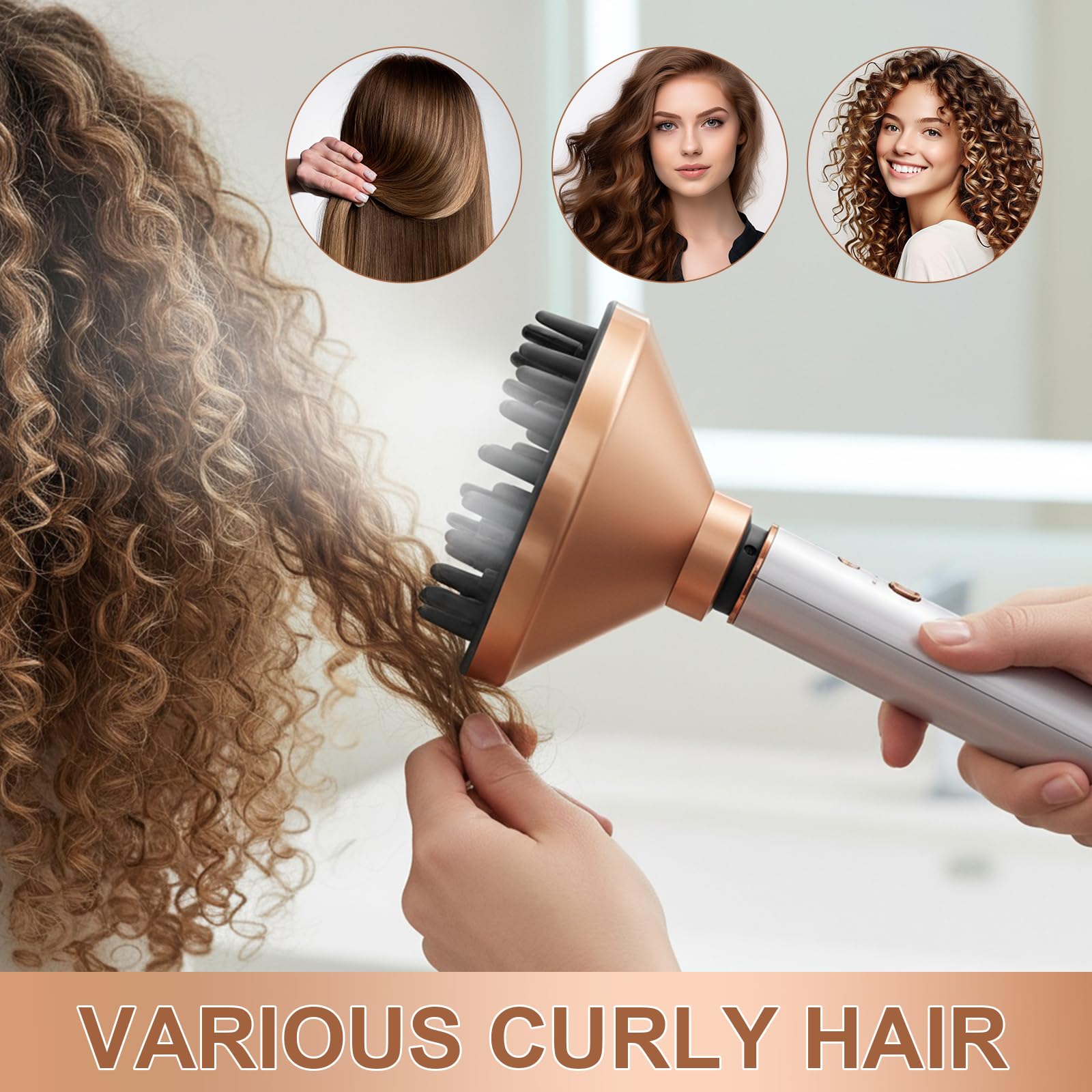 Diffusordüse für Dyson für Airwrap, Haartrockner Diffusor Aufsatz, Haarstyling Zubehör Kompatibel für Dyson für Airwrap Styler HS01 HS05