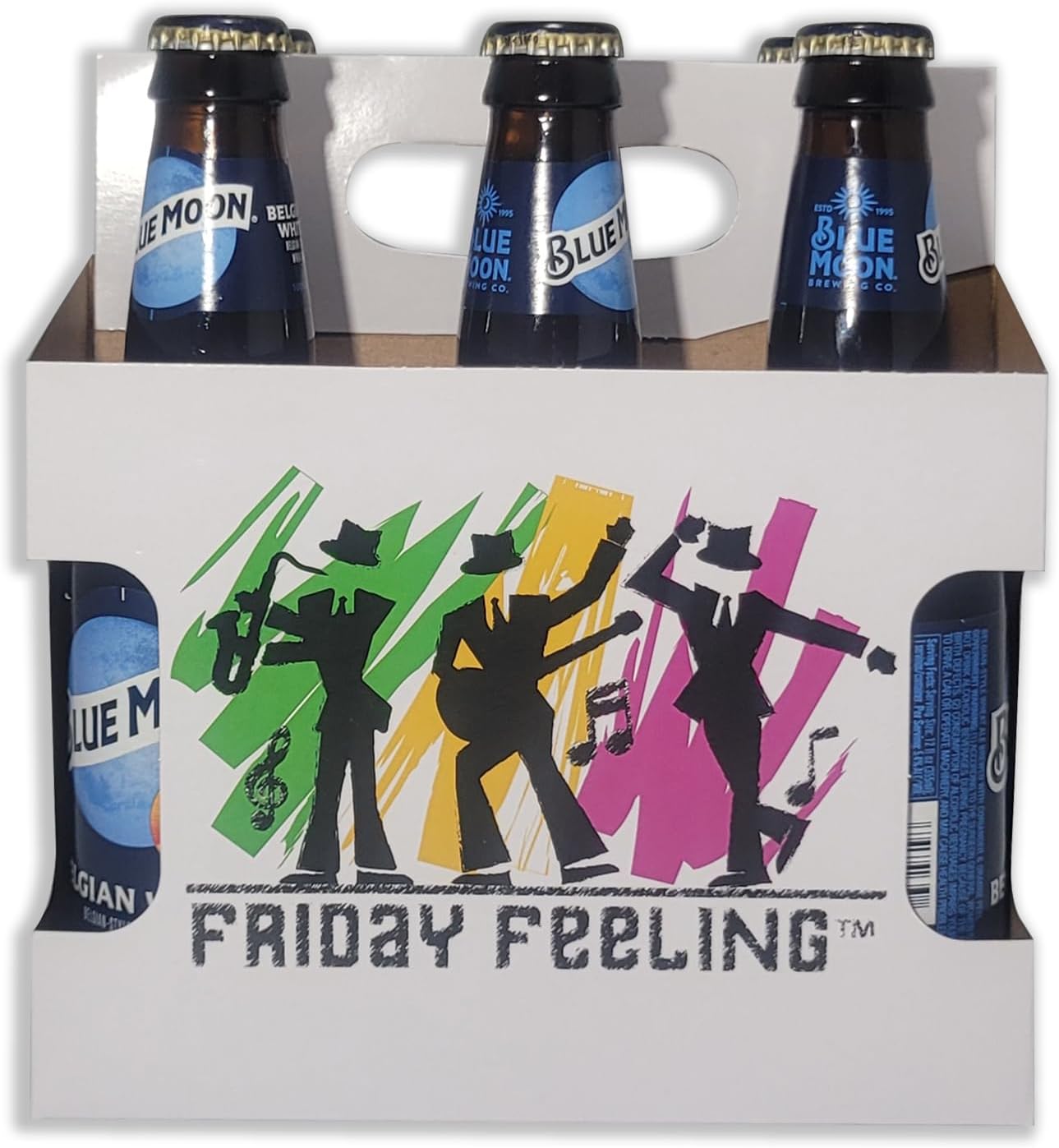 ICE N COLD 6pk Cardboard Carrier (Die-Cut Friday Feeling, 150ct) | Holds 6pk 12oz Bottles