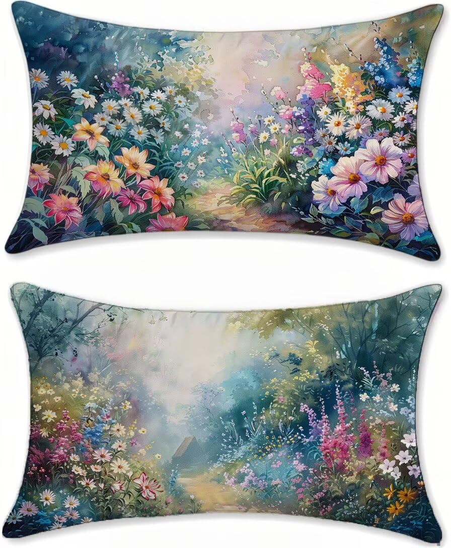 Coussin Decoratif Taie Oreiller 40x65 pour Lit Canapé Salon Housse de Coussin