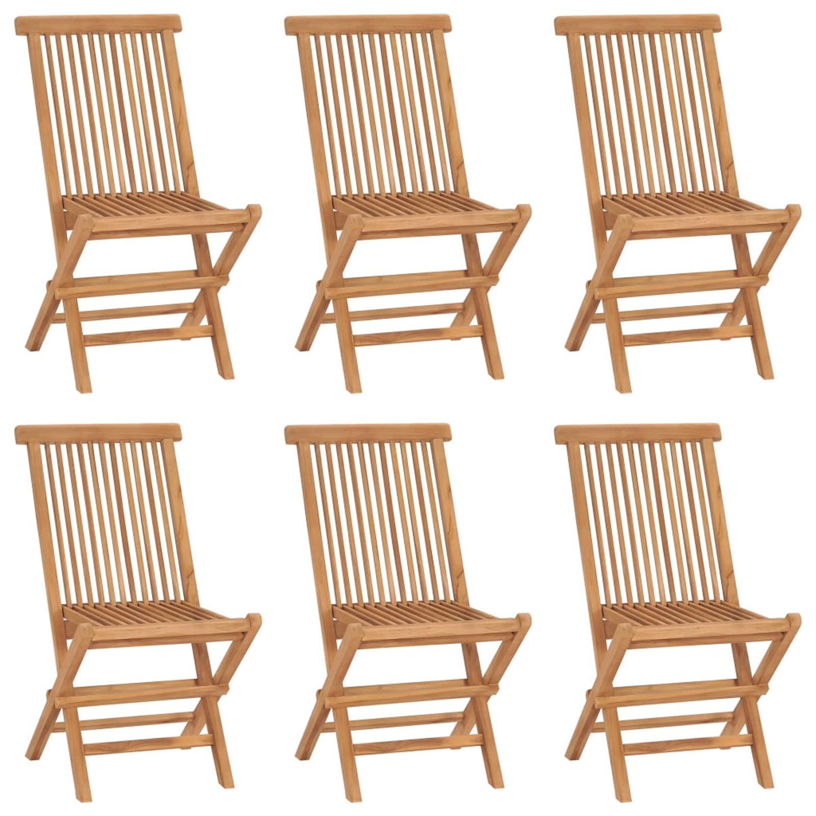 Chaise de jardin pliante en bois de teck pour repas sur la terrasse et balcon compact