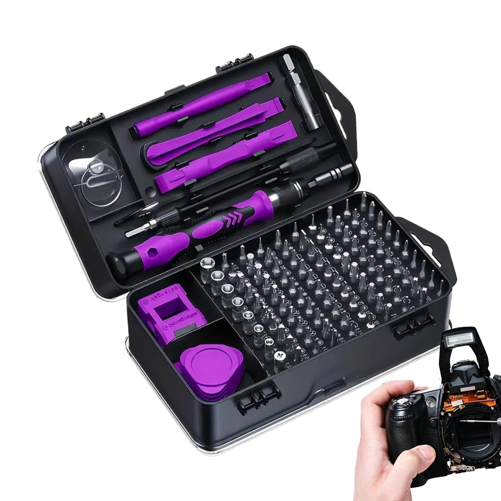 Juego De Destornilladores Para Electrónica Kit de 115 Puntas de | Juego De Destornilladores De Mantenimiento para Electrónica, Relojes, Gafas, Portátiles, Teléfonos, PC, Hogar,