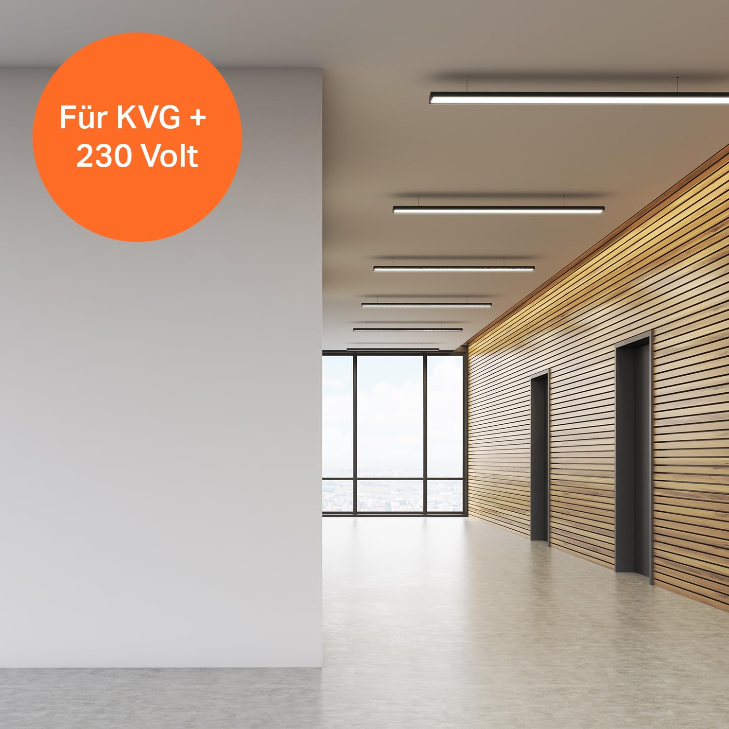 NCC-Licht LED Röhre 150cm 24W/840 G13 2500lm neutralweiß 4000K, Ersatz für 58W Leuchtstoffröhre, aus bruchsicherem Kunststoff, inkl. Starter für KVG
