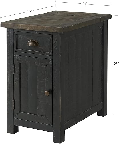 Miniatura 5 de Martin Svensson Home, Mesa de silla, color negro con tapa marrón