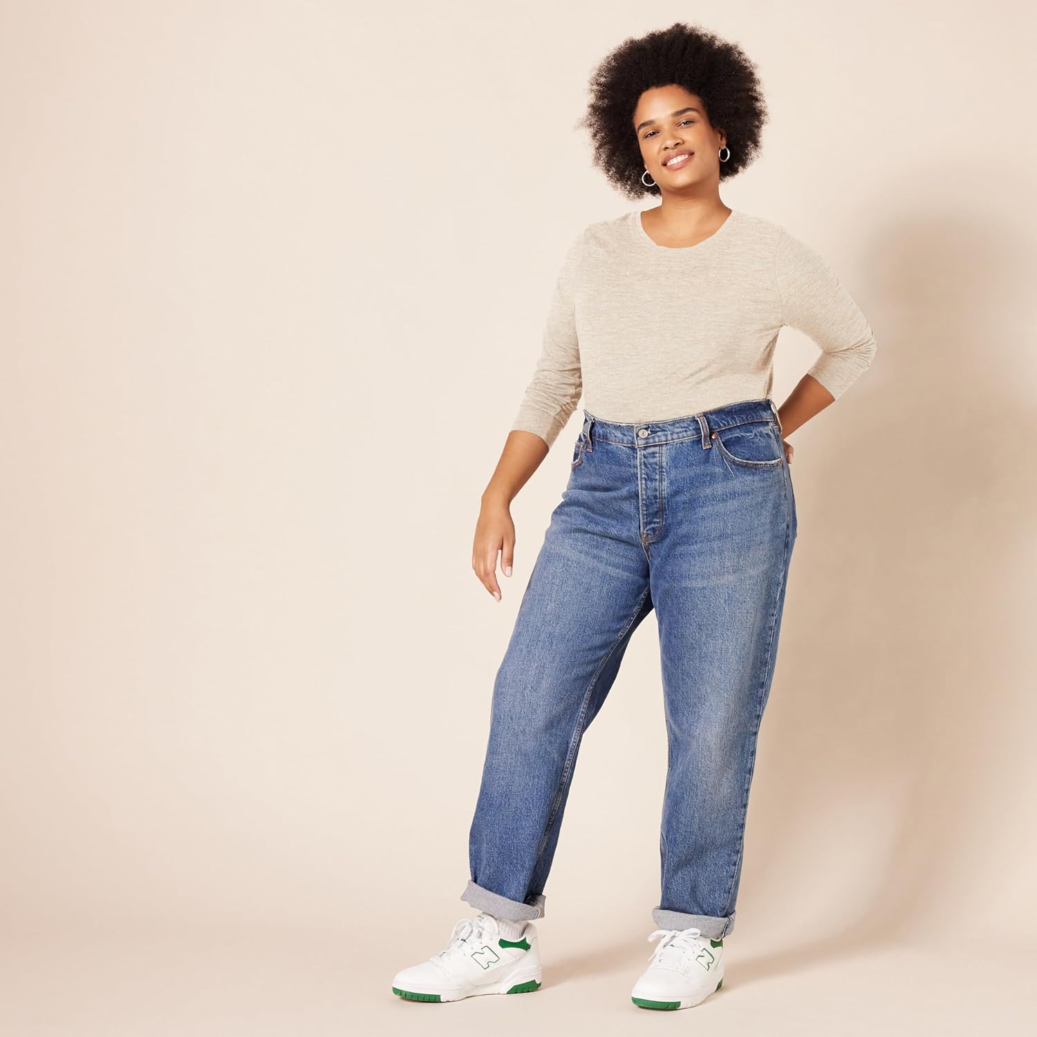 Amazon Essentials Womens Regular-Fit Long-Sleeve Crewneck T-Shirt (Available in Plus Size) - Image 8