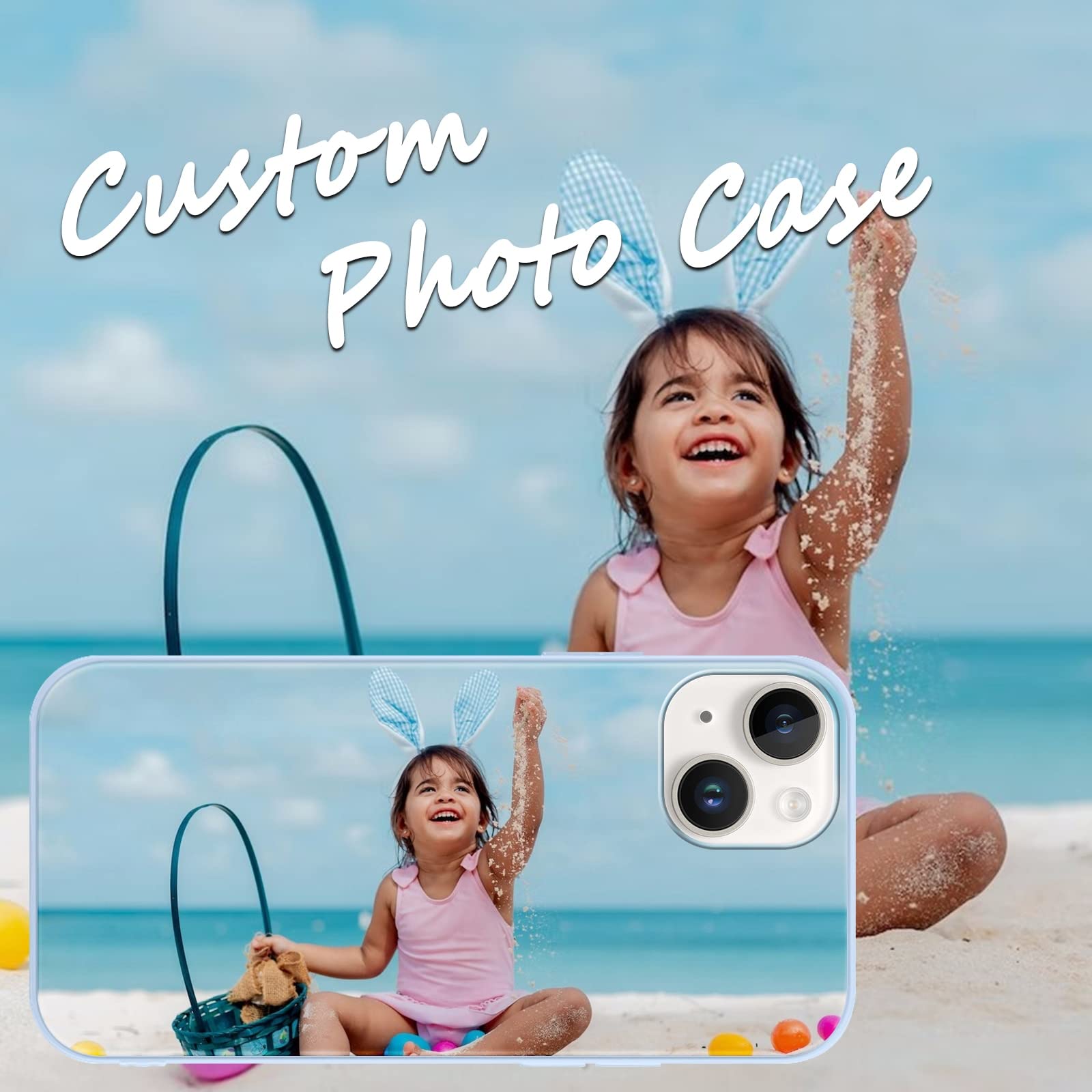 Yoedge Custom Cover Personalizzata Custodia per Apple iPhone 14 Pro Max 6,7 Personalizzato con Foto Testi, Silicone Personalizza Case con Immagine Personalizzabili Case per iPhone 14 Pro Max,Nero
