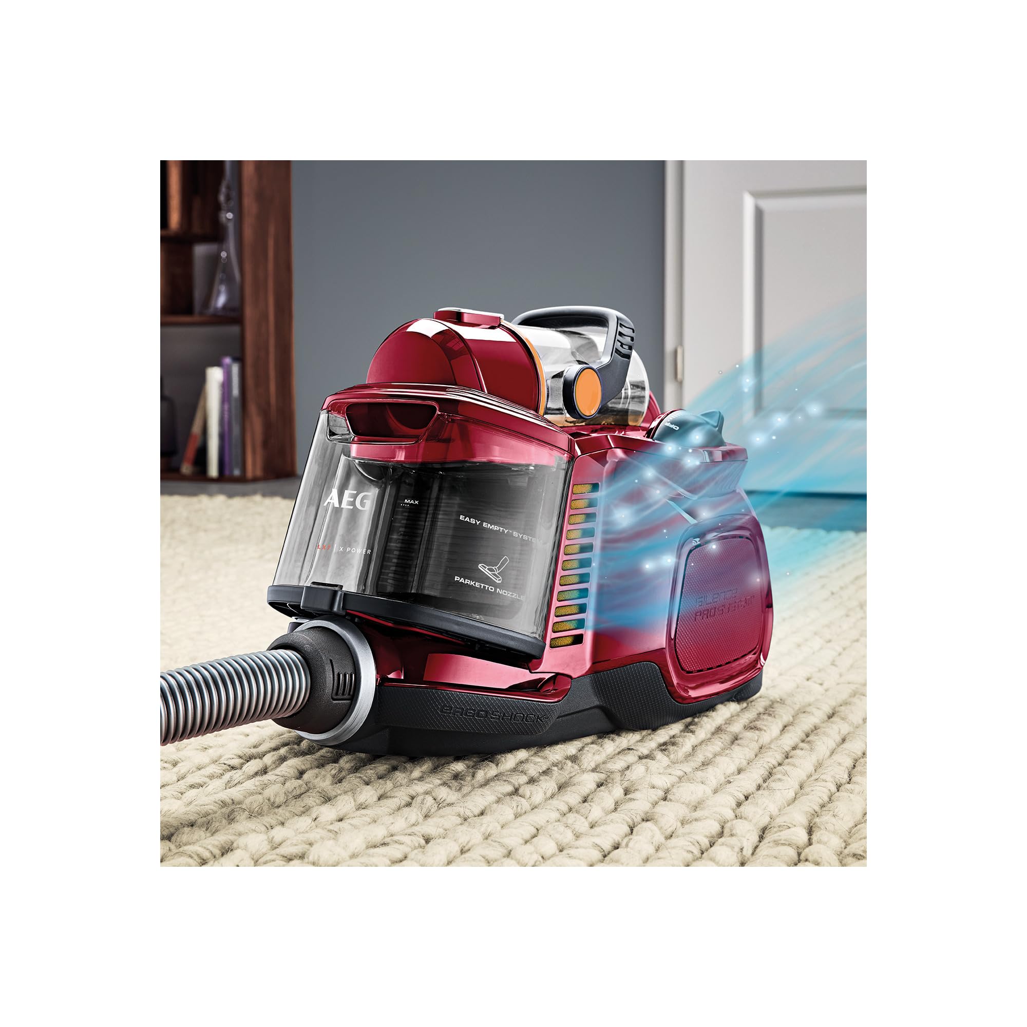 AEG LX7 – 2 CR a pavimento Aspirapolvere, 750 W, peperoncino rosso