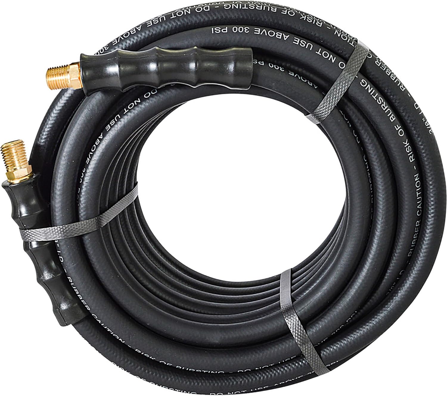 Klutch Rubber Air Hose, 3/8in. x 100ft., 300 PSI, Model# TLEX38100-NT