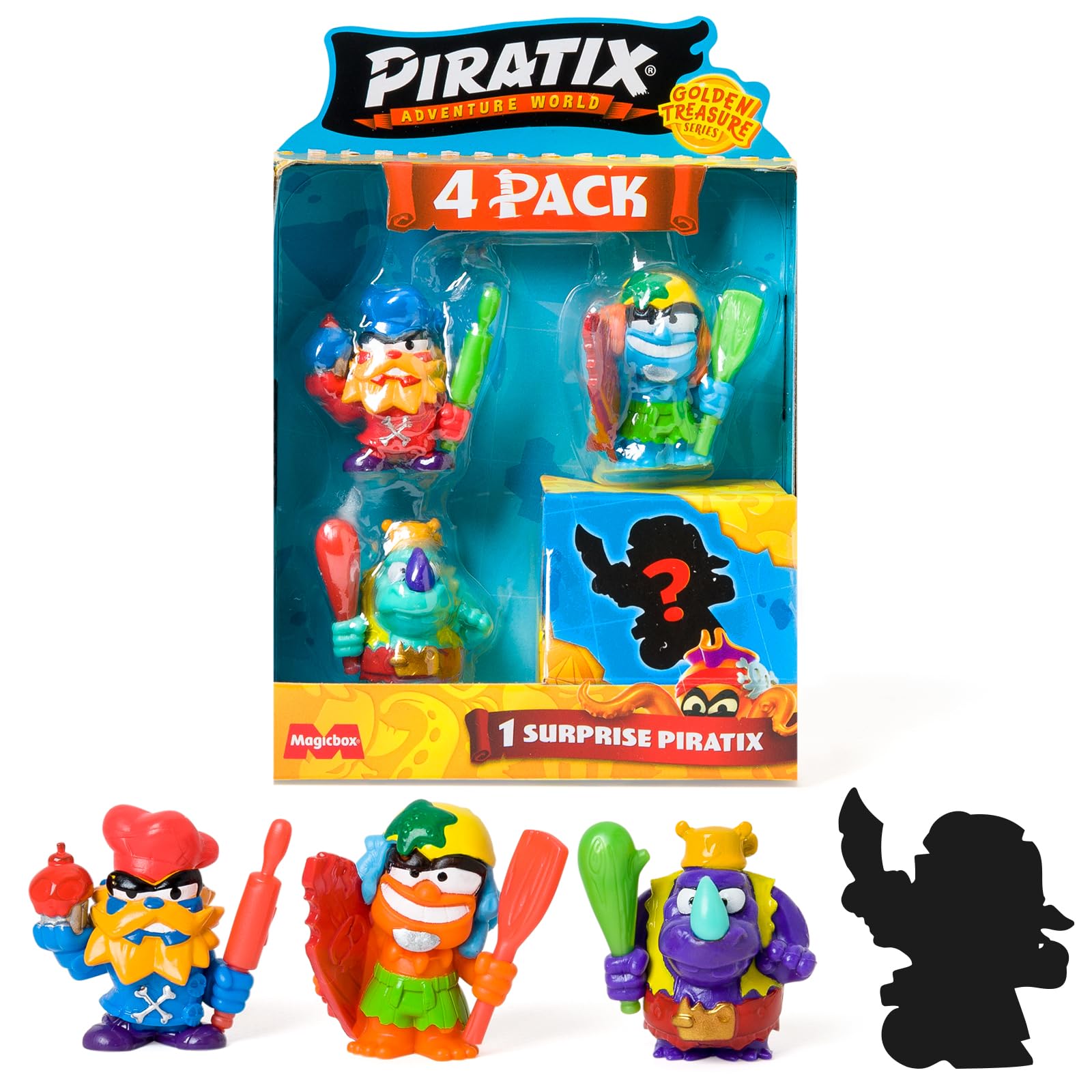 漂*盤様 アメリカ　セット 4袋 PIRATIX Golden Treasure Series – 4 pack. Includes 4 Piratix (1