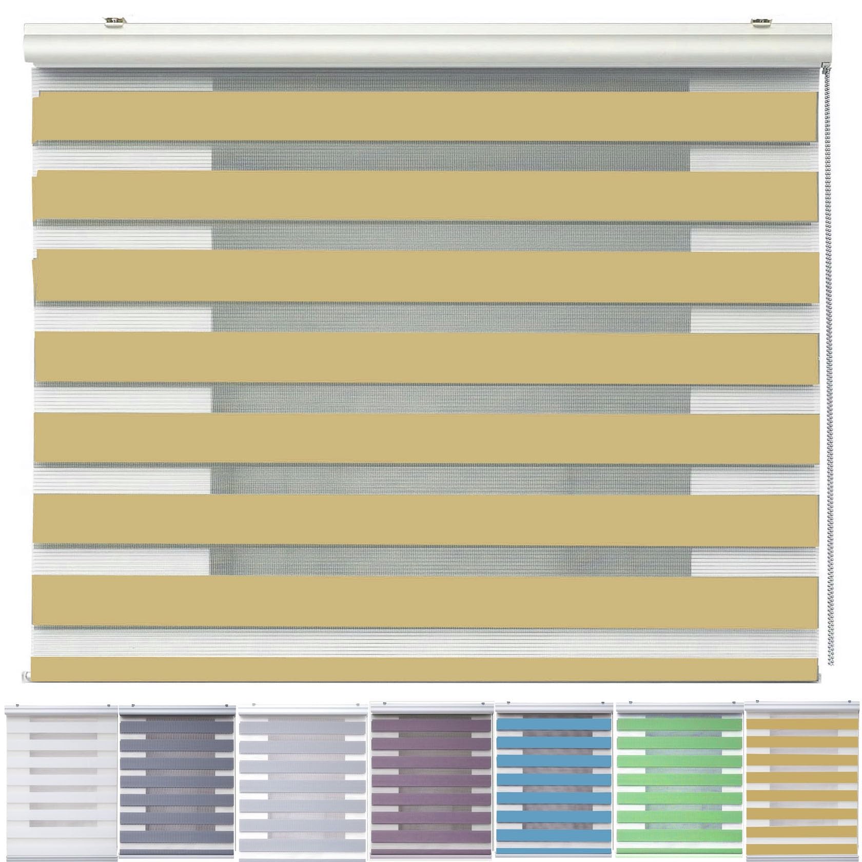 Blackout Roller Window Blind 90 x 180 cm Insulated UV Protection Child Safe Easy Blackout Roller Blinds Window Shades in a Variety of Colours and Sizes Ideal for Bedroom, Nursery, Sand yellow — image 1
