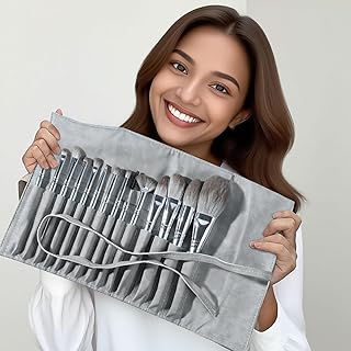 Brochas de maquillaje aptas para viajes, 14 p...