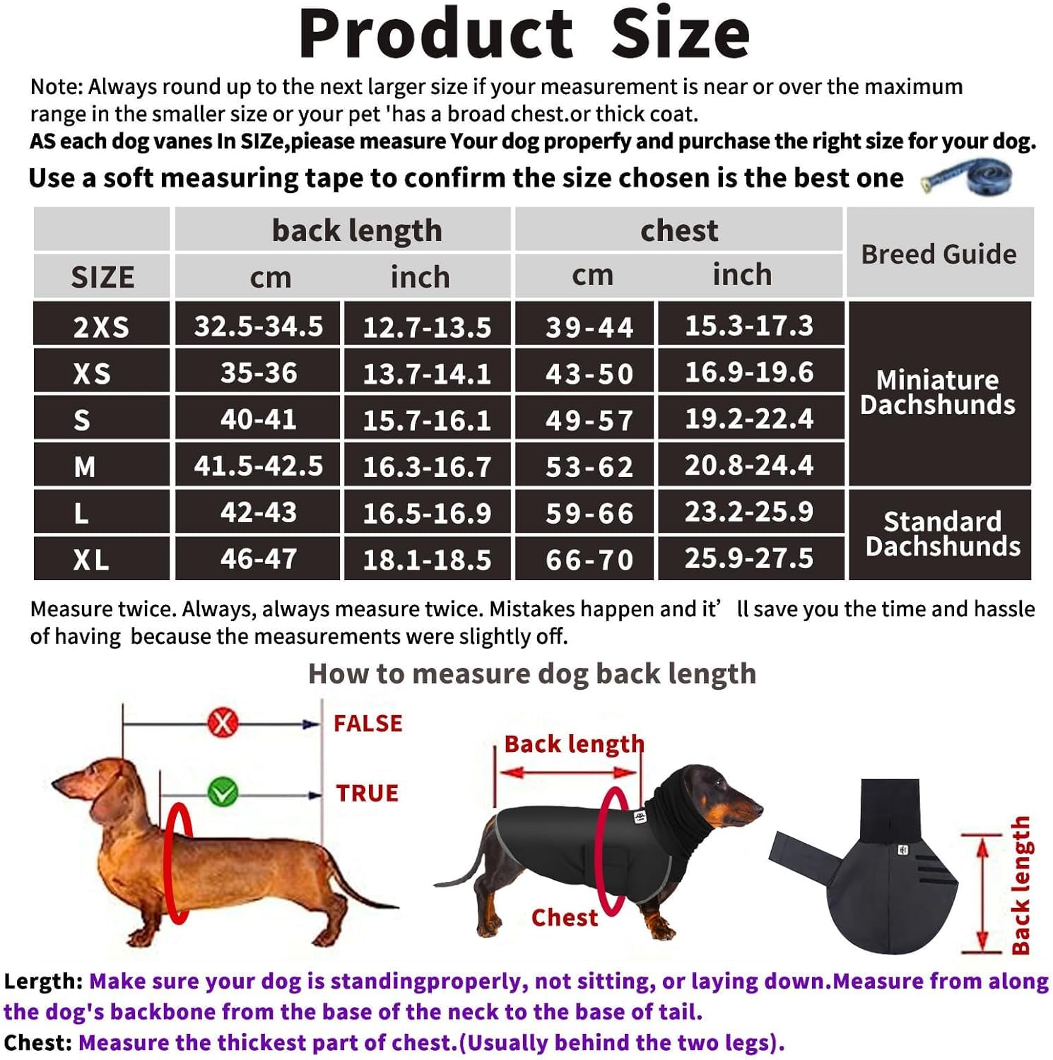 Manteau d'hiver chaud et imperméable pour teckel - Manteau de pluie pour chiens de petite taille (noir, L)