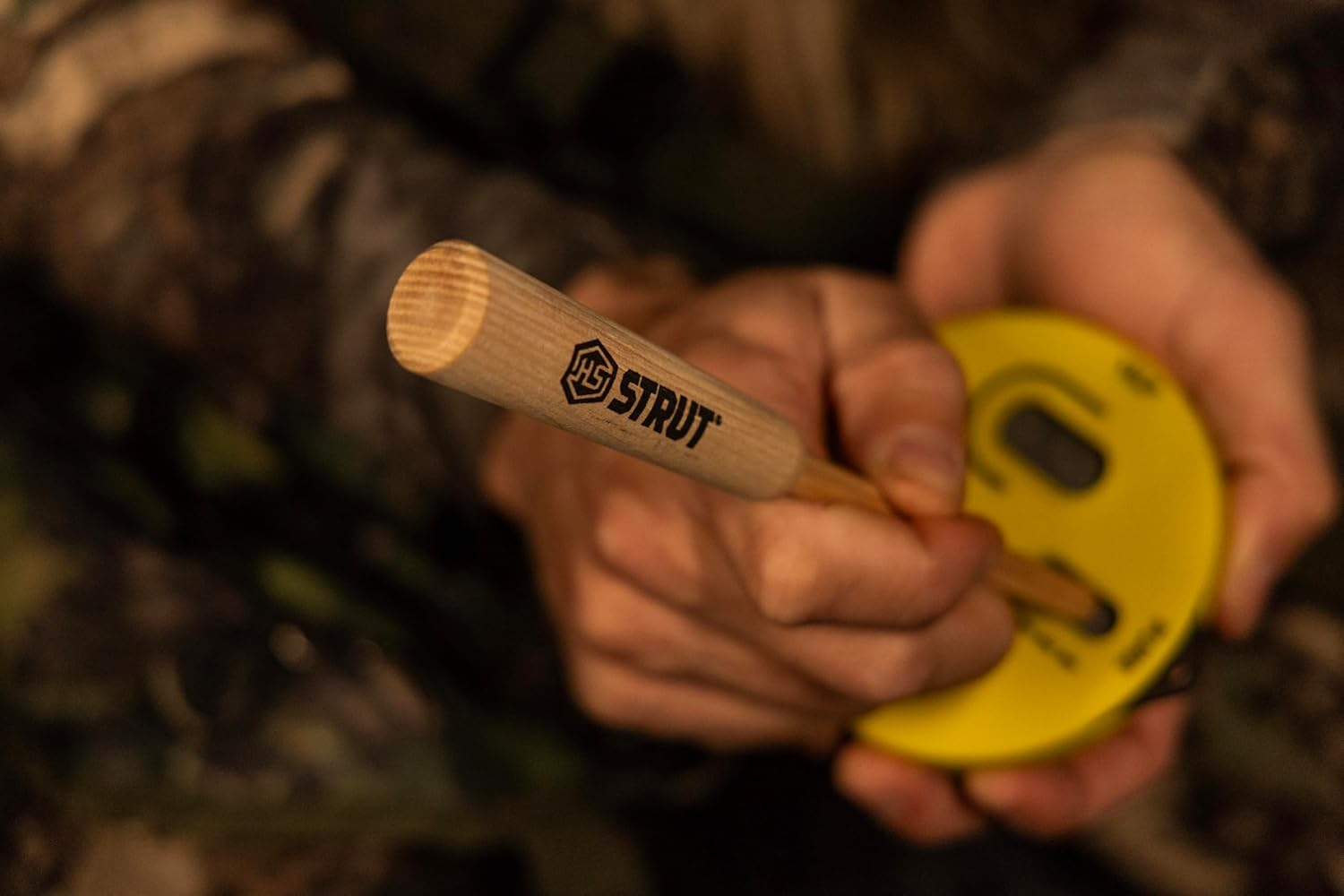 Hunters Specialties HS Strut Cookie Cutt'R Tracer Turkey Clucks Yelps Purrs Hunting Friction Lid Slate Pot Call, Yellow - Image 7