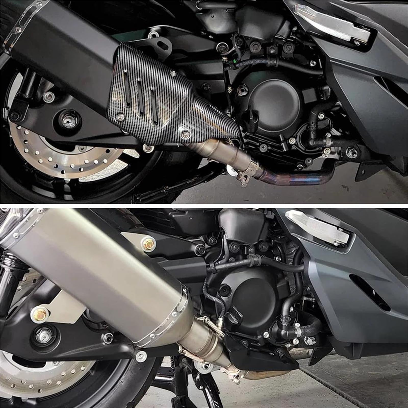 Silencieux D'échappement Moto 51 Mm pour H&Onda pour Forza 350 pour Forza 300 ADV 350. Tuyau D'échappement