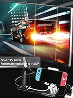 Vista 4 de Dnkeaur Switch Dock for Nintendo Switch & OLED, Switch Docking Station for TV, Nintendo Switch Base Accessories, Portable Switch Travel Dock, USB C