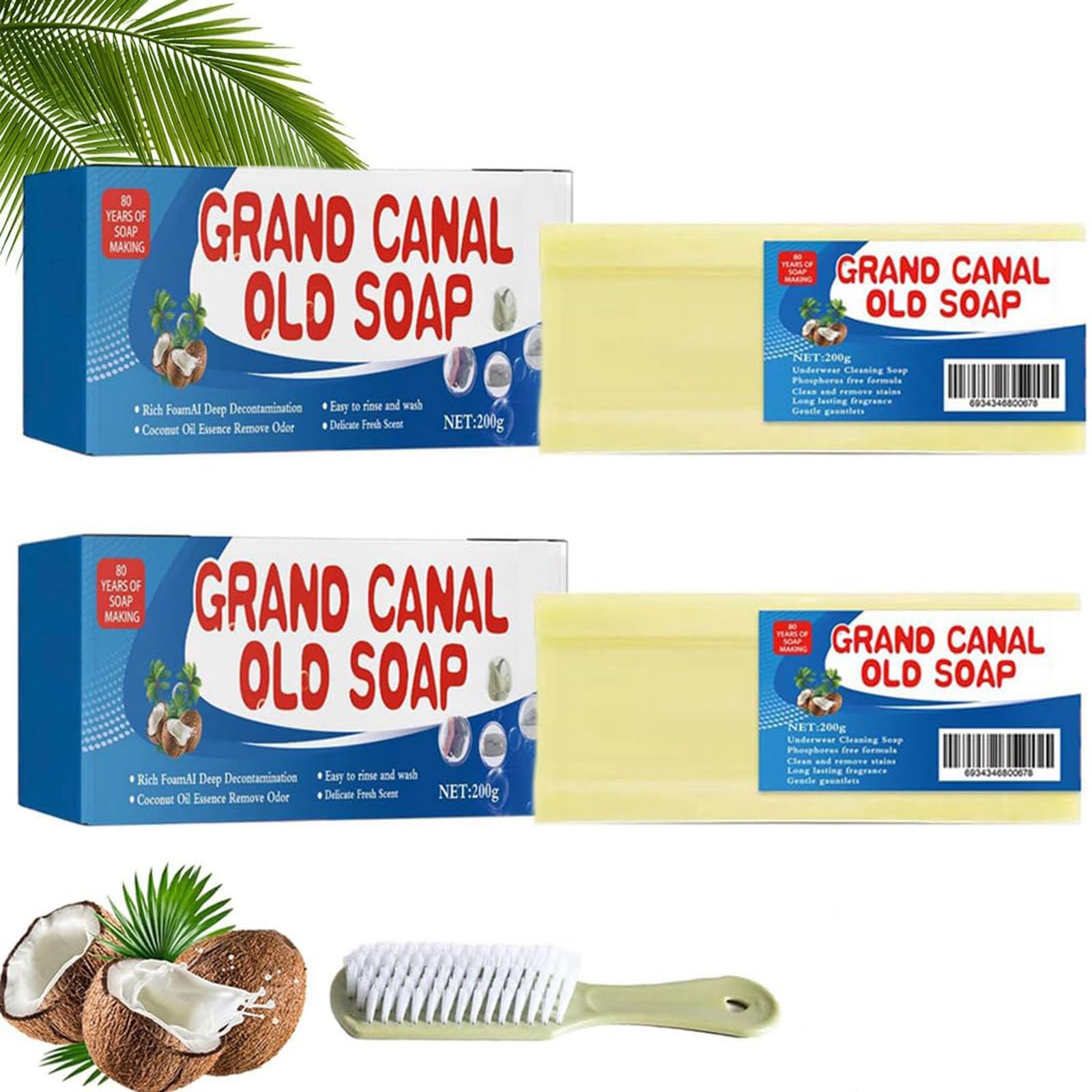 Olsa Super Olure Cleaner, Olsa Super Olure Cleaner for Clothes, Grand Canal Old Soap, The Magic Soap Bar, Grand Canal Underwear Cleaning Soap, Magic Soap Bar Stain Remover (2Box)