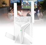 2026 AX1800 WiFi 6 Extender, WiFi Extender Signal Booster for Home-Dual Band (2.4G/5.8G), WiFi Booster with 8X Faster Access Point,Easy Setup,Up to 17,888 Sq.Ft. & Support 135+ Smart Devices(White
