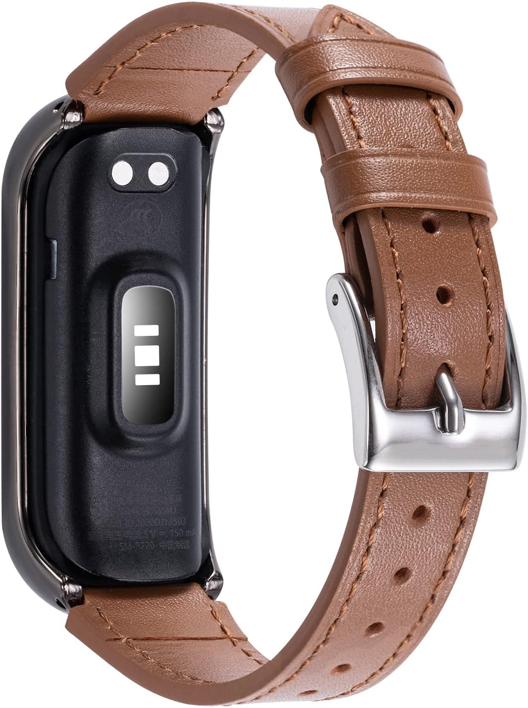 NigaeeGenuine Leather Bands & Elastic Nylon Bands Compatible with Samsung Galaxy Fit2, Soft Sport Breathable Straps for Women Men,Replacement Wristband Accessories for Samsung Galaxy Fit2