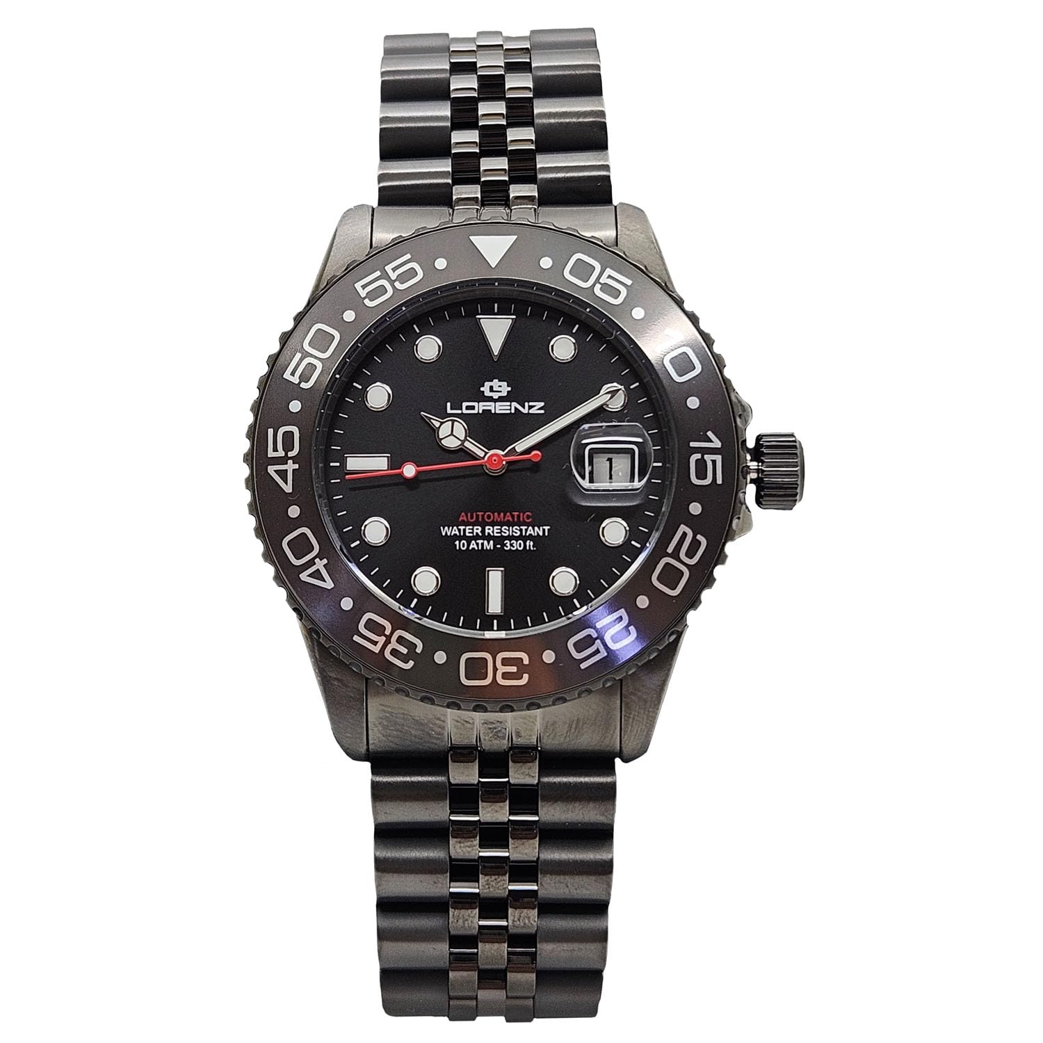 Lorenz 26130AA Orologio da uomo automatico in acciaio inossidabile sub 100 metri
