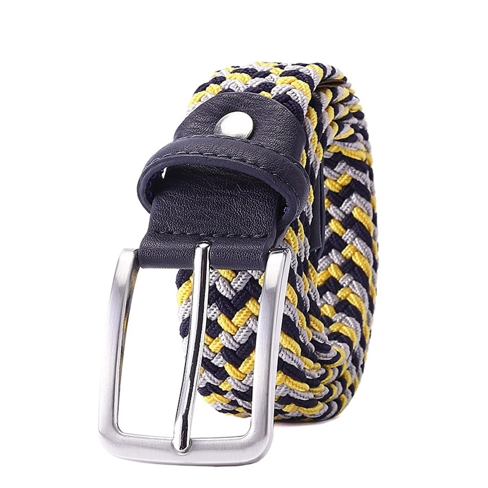 ZLD Elastische Riem Gebreide Mannen Canvas Riem De... – Vicedeal