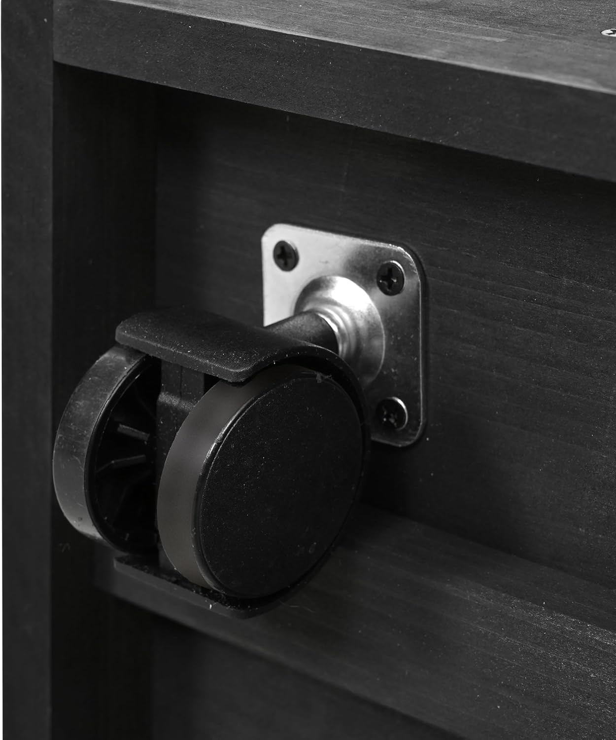 62.4inch Height Wood Garden Greenhouse Balcony Portable Mini Cold Frame with Movable Storage Box and Adjustable Shelves for Outdoor Indoor Use Black