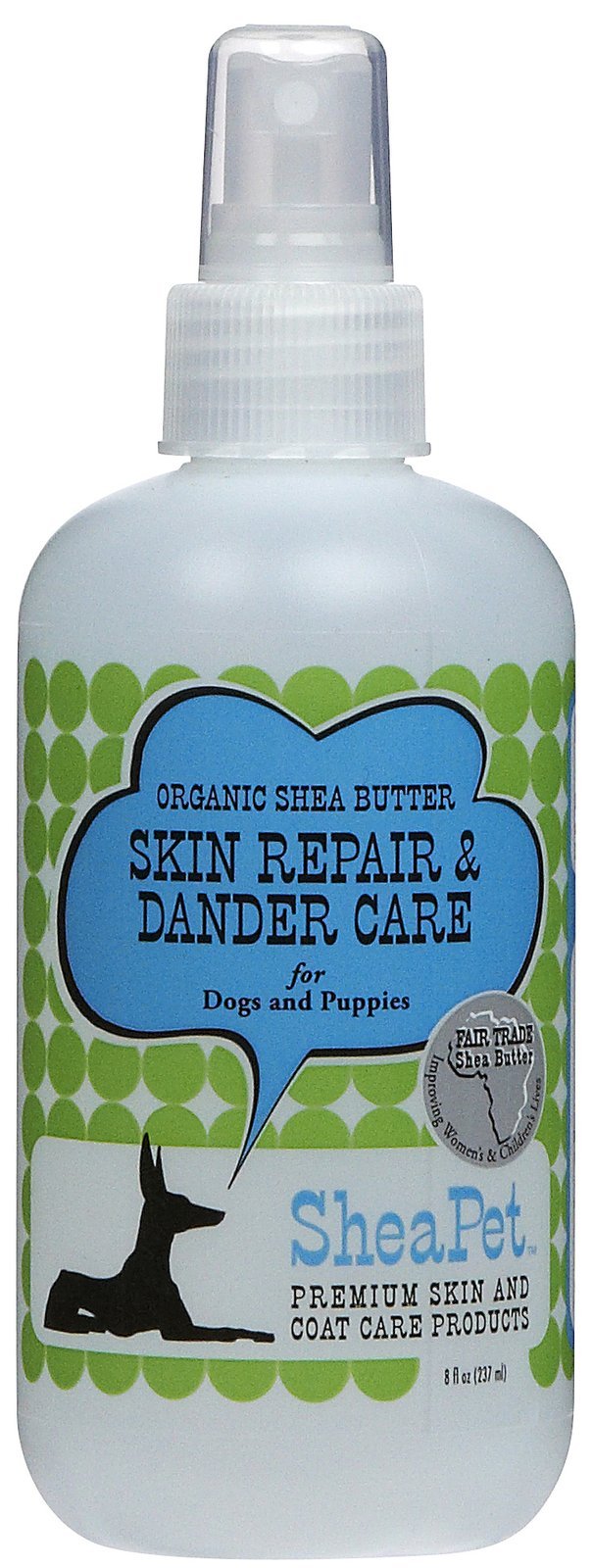 SheaPet Skin Repair and Dander Care Spray-On Dog and Puppy Treatment, 237 ml, Butter