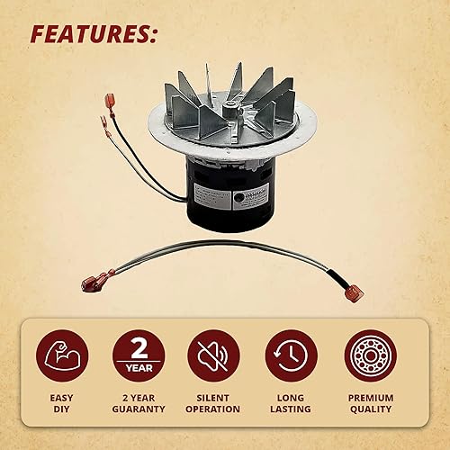 Miniatura 4 de Englander - Motor de ventilador de combustión, reemplazo directo, compatible con 25-PDVC 55-SHP10 25-PDV 25-PAH 25PDVC 55-SHP10L 55-SHP22 25-EP y