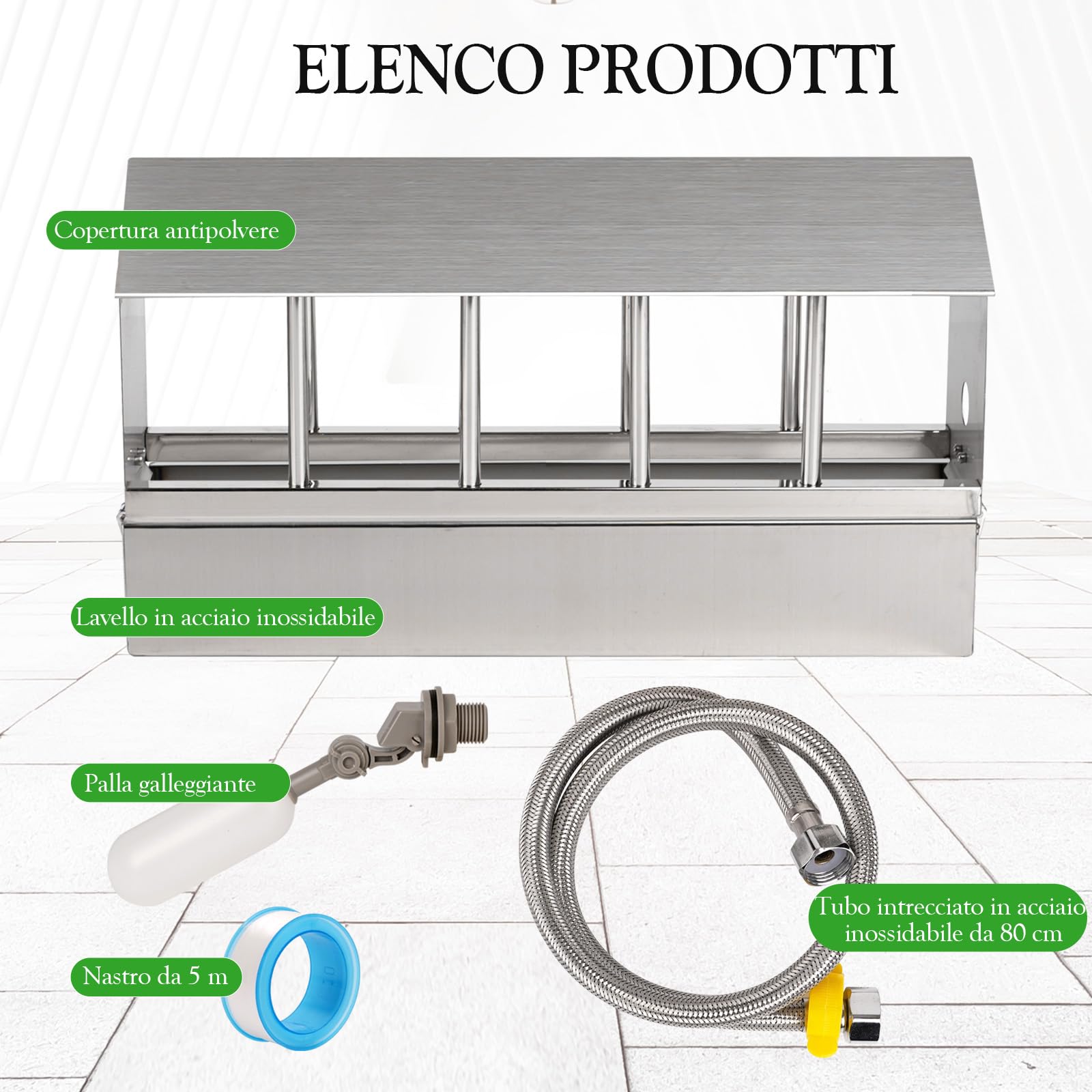 Fontana Per Bere Piccione, Mangiatoia Automatica Per Uccelli Di Grande Capacità, Abbeveratoio Per Polli, Adatto Per Quaglie, Piccioni, Pulcini, Pappagalli