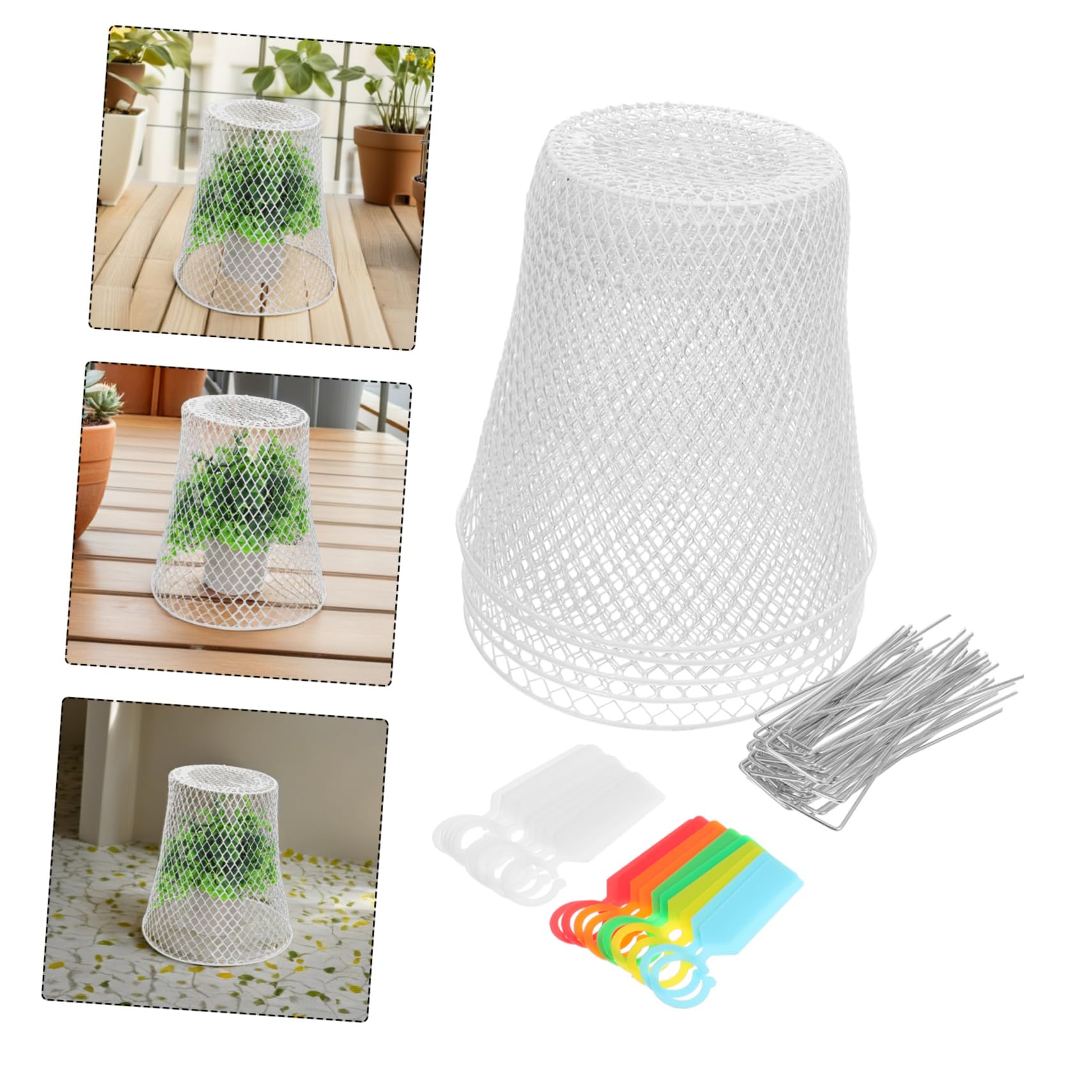 Cloches Métalliques pour Plantes Protection Animaux Jardins Et Facile Accès pour Arrosage