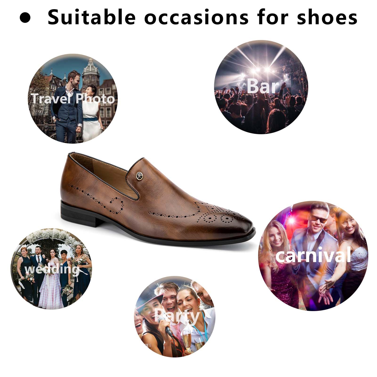 MEIJIANA Herren Mokassins Klassische Herren Anzug Schuhe Elegante Schuhe Leder Sommer Freizeitschuhe