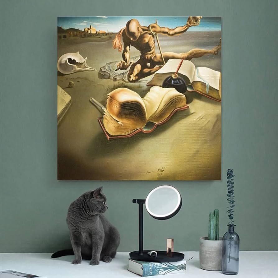 額縁付き】 A2 ポスター サルバドール・ダリ 女性 Amazon.co.jp