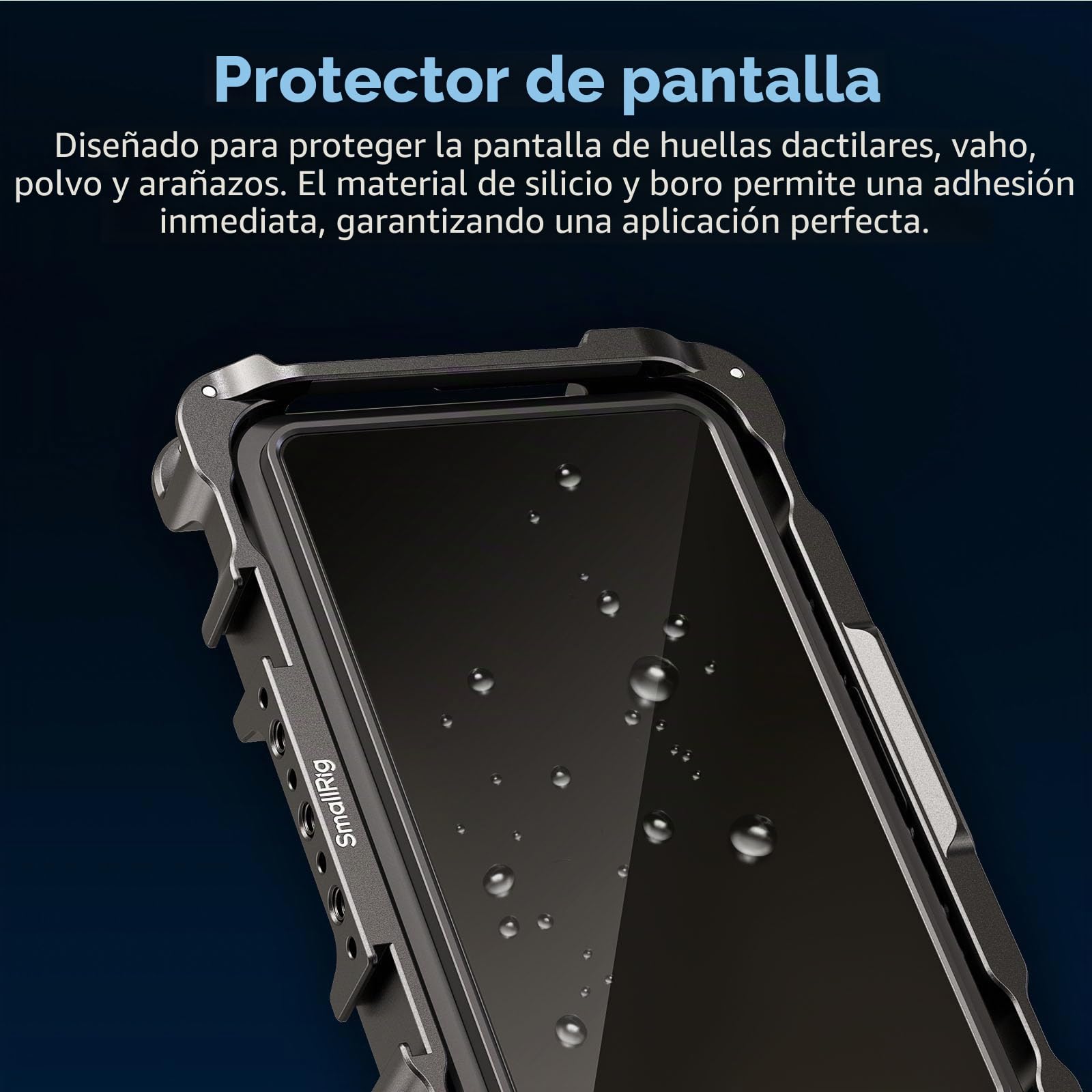 SMALLRIG Kit de Carcasa para Monitor para Atomos Shinobi II, con Parasol y Protector de Pantalla, Peso de Solo 96,3 g, con Orificios Roscados de 1/4"-20-5030