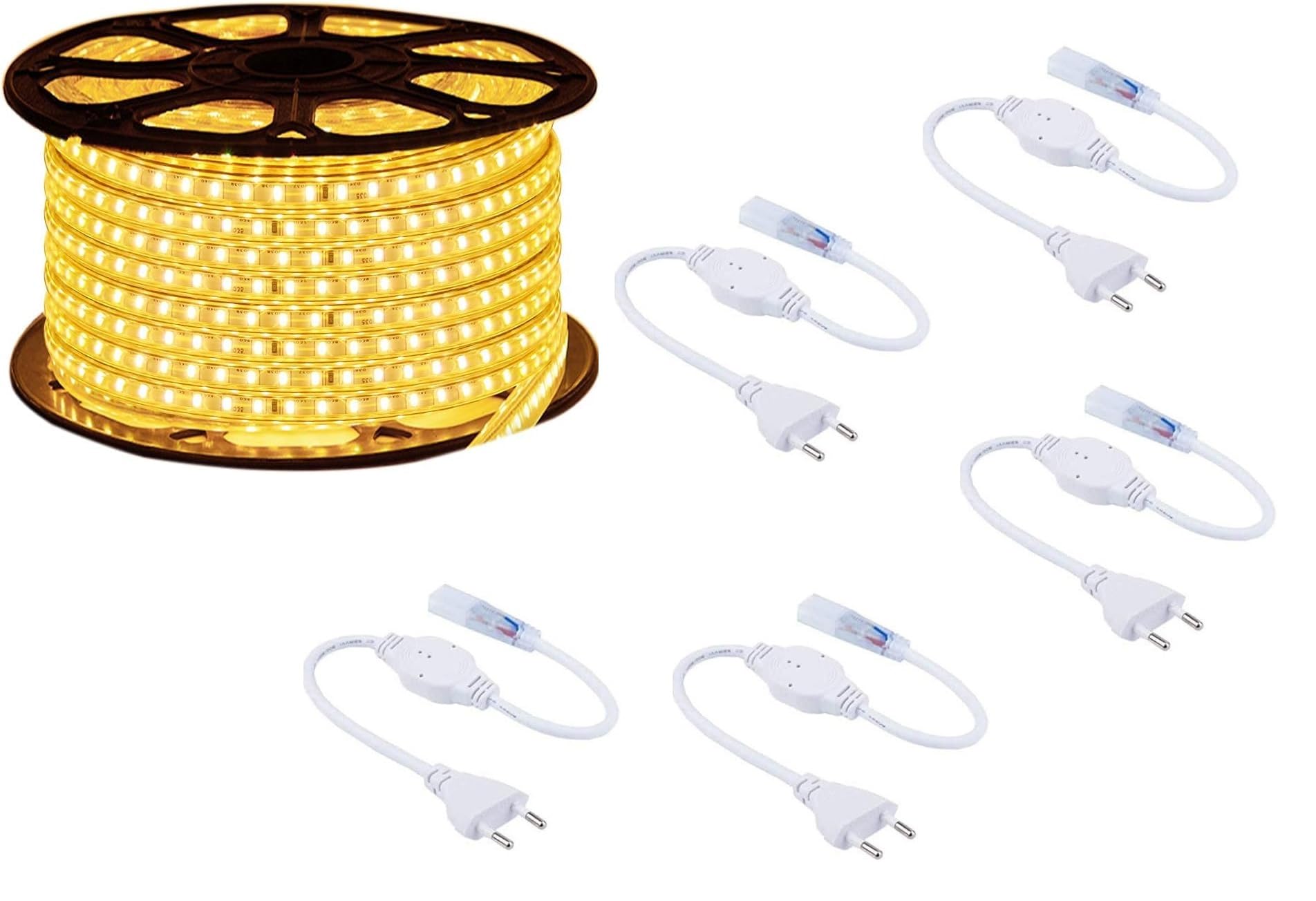 puntoluceled MATASSA BOBINA 1M 5M 10M 20M 30M 50M 100M MT METRI TRIPLO LED 2835 STRISCIA IMPERMEABILE ESTERNO LUCE BIANCA FREDDA BIANCO FREDDO (30