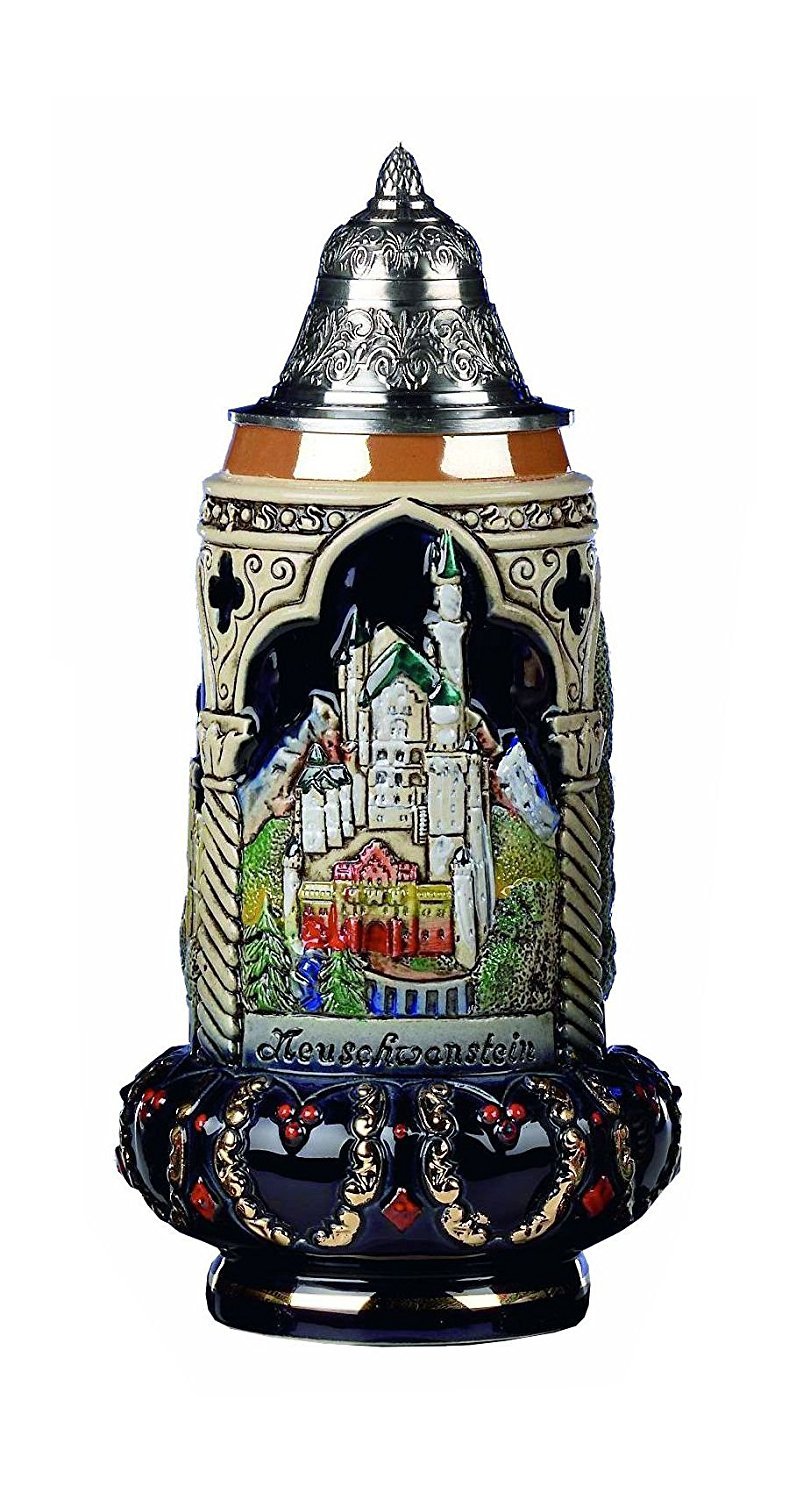 Jarra de cerveza KING de medio litro KI 304 que mantiene el frío y evita que entren insectos