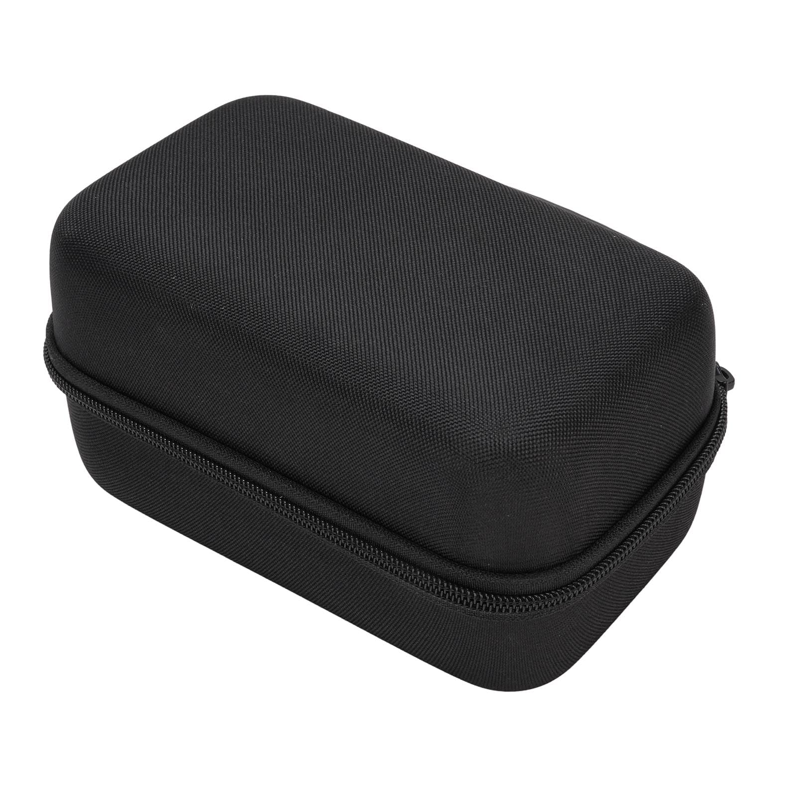 Wakects Custodia Rigida per Altoparlante Custodia da Trasporto per Altoparlante in Nylon EVA con Scomparti per Accessori Maniglia con Rivestimento Morbido per Riporre in Viaggio Uso Quotidiano (BLACK)