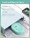 Label Maker Machine with Tape, N12 Portable Bluetooth Label Printer, Wireless Mini Label Makers Thermal Sticker with Multiple Templates for Home, Kitchen, School, Office Organization, Green