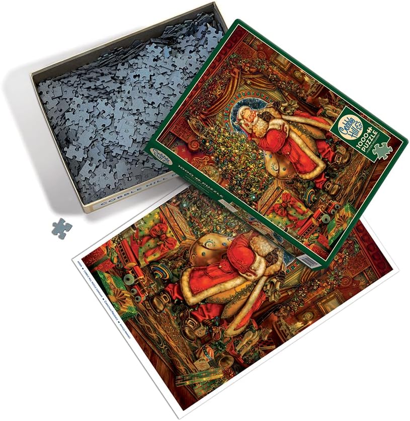 Miniatura 2 de Cobble Hill - Rompecabezas de 1000 piezas, presencia navideña, póster de muestra incluido