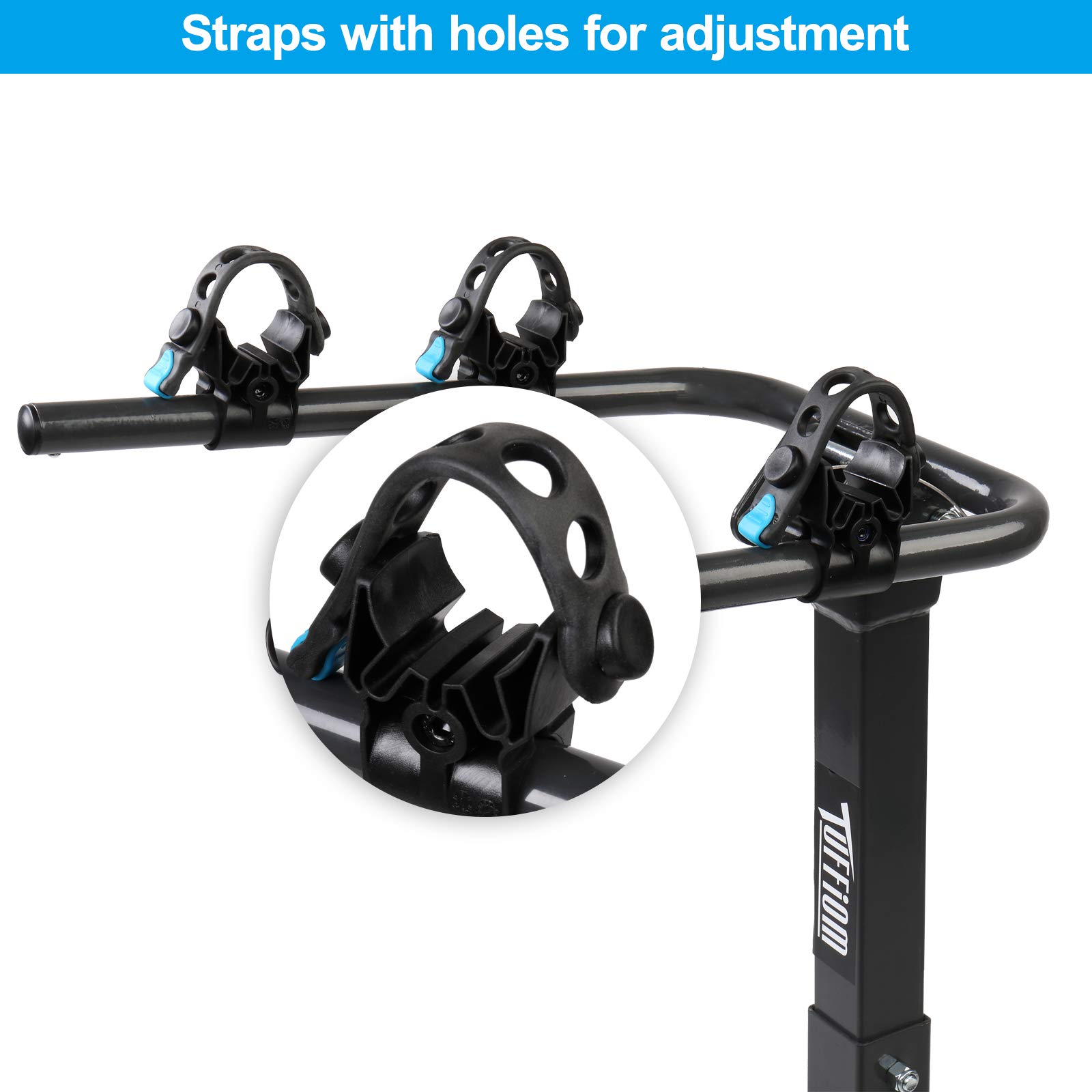 Buy TUFFIOM 2Bike Hitch Mount Rack with Stabilizer, Bicycle Carrier