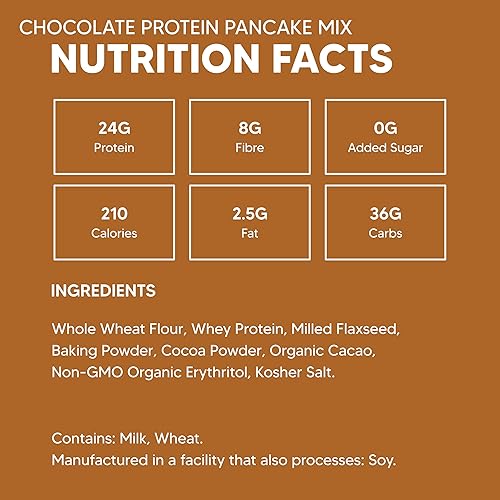 Miniatura 6 de Flourish - Protein Pancake & Waffle Mix, Whey Protein Isolate & Flax Seed, Non-GMO, No Added Sugar, Superfood, High Protein & Fiber, Just Add Water