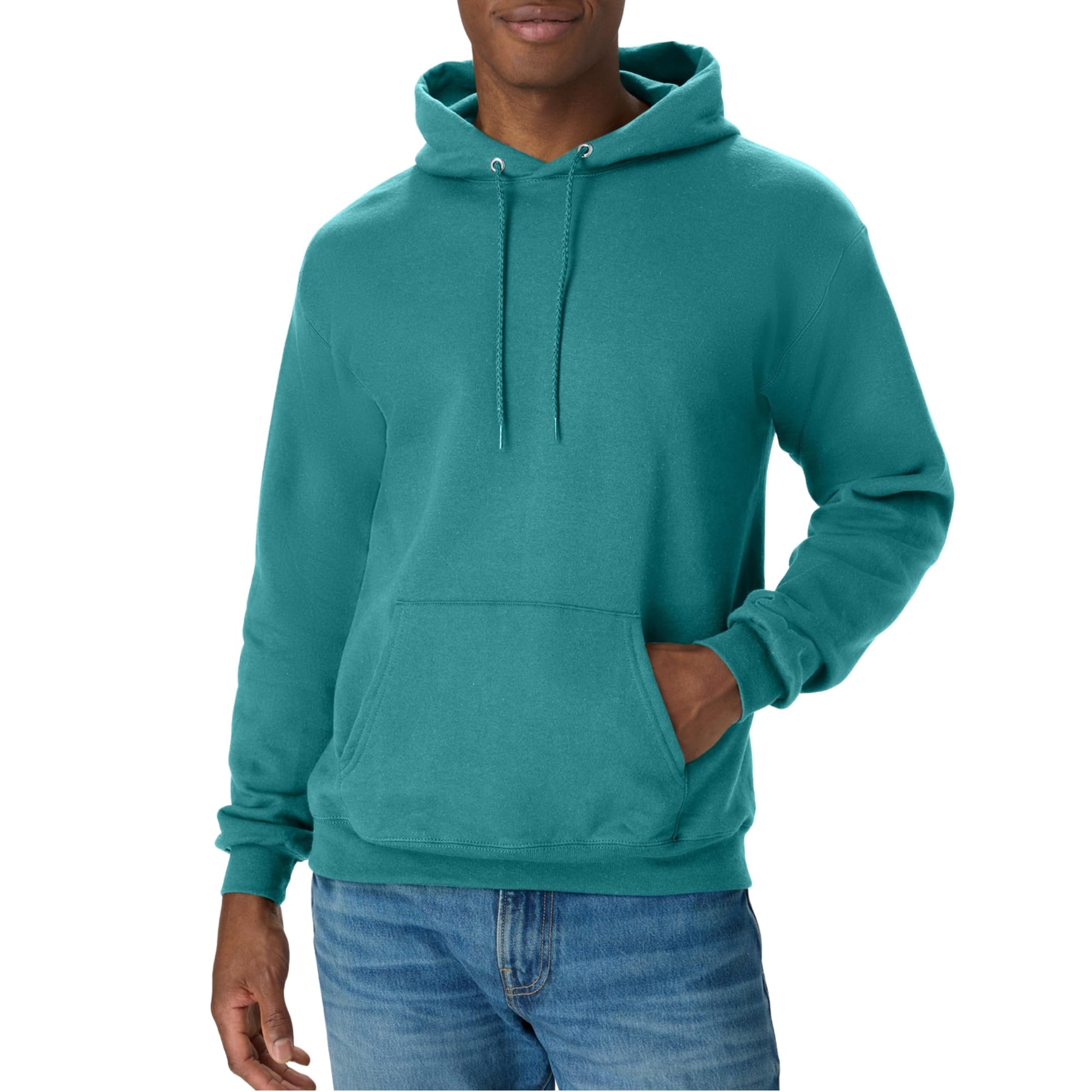 Hanes Men's EcoSmart Hoodie, Midweight Fleece, Pullover Hooded Sweatshirt