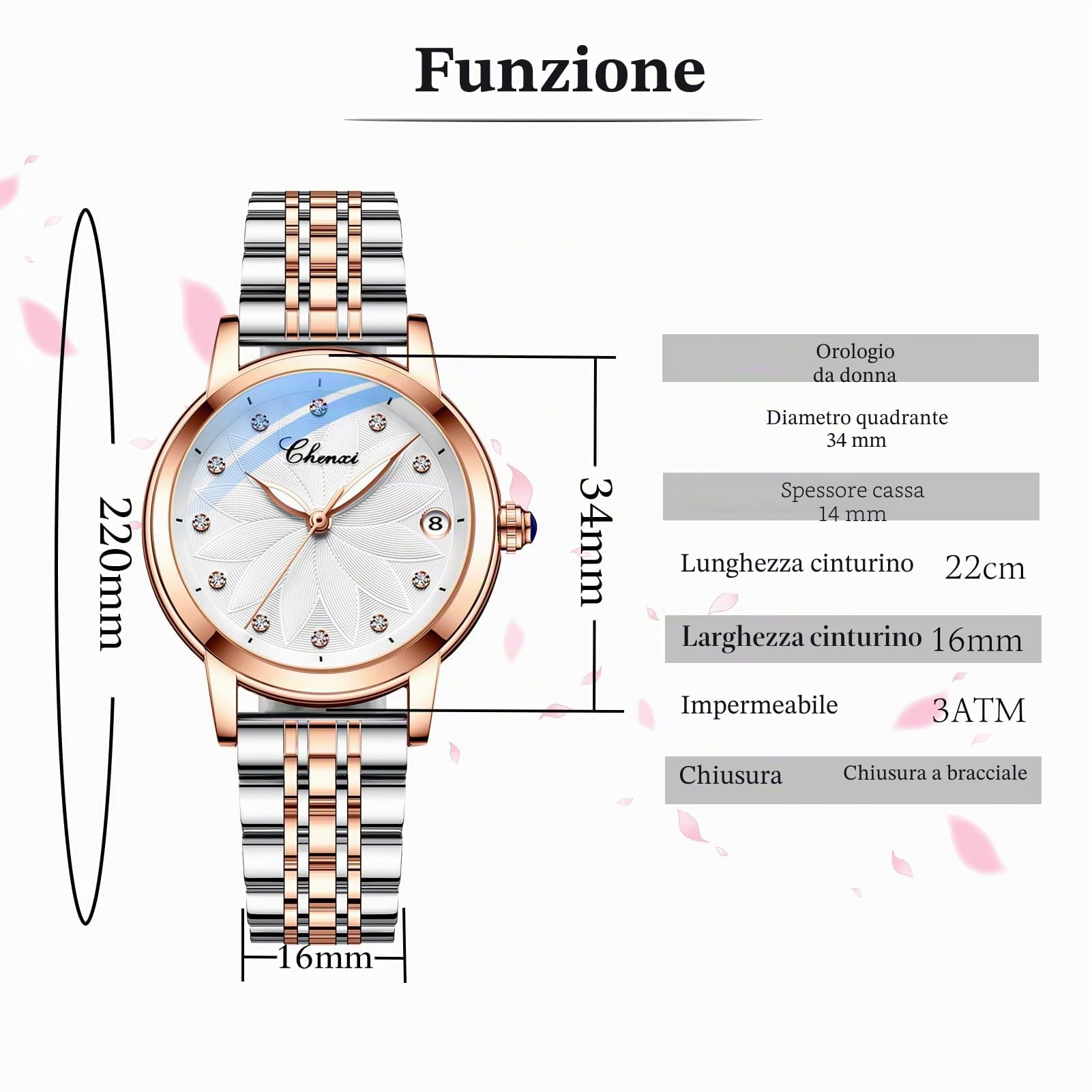Orologio meccanico automatico da donna cinturino in acciaio inossidabile oro rosa quadrante scheletro di lusso signore diamante elegante vestito orologio da polso