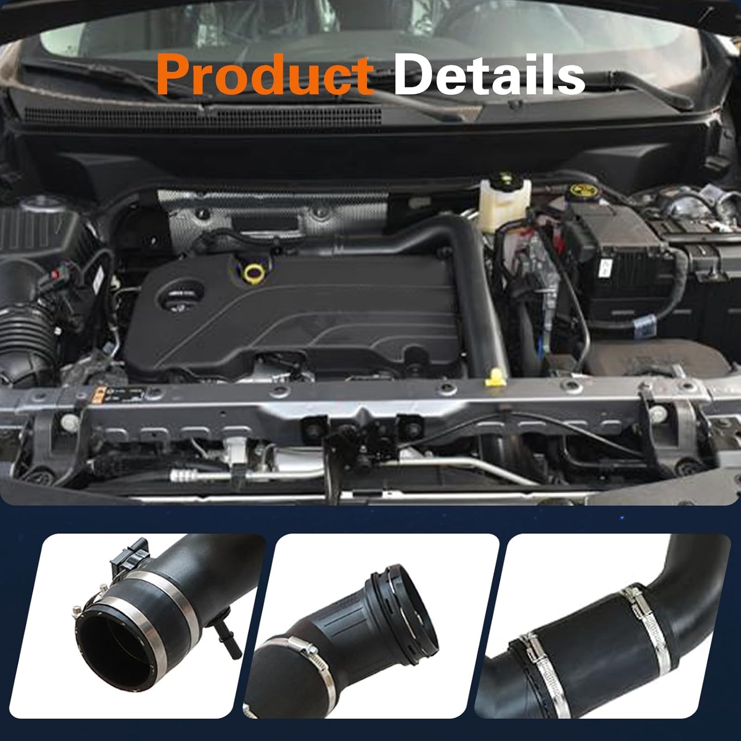 SecosAutoparts Turbo Intercooler Outlet Hose Compatible with Ford F-150 2017-2020 Expedition 2018-2022 Fit for Lincoln Navigator 2018-2023 3.5L, Replace# HL3Z6F073A HL346F073AD