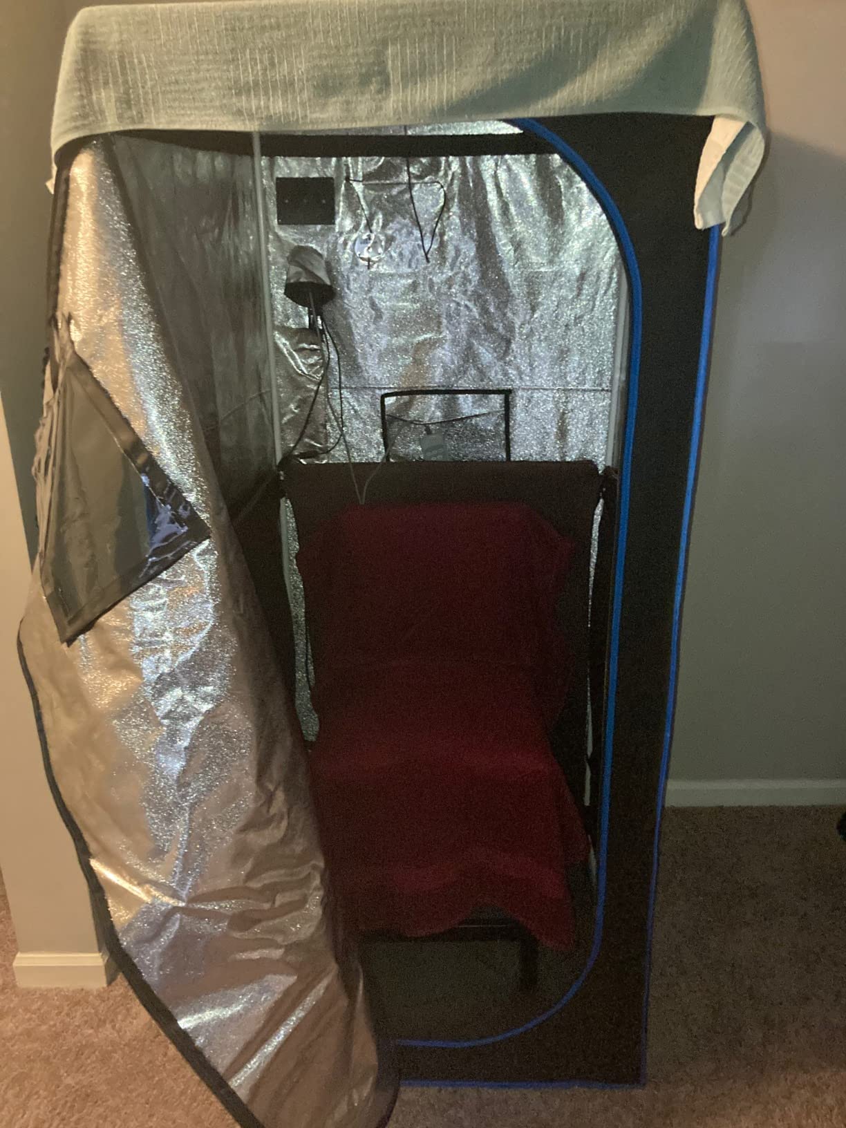 42/mo Finance SereneLife SLISAU35BK Full Size Portable Steam Sauna