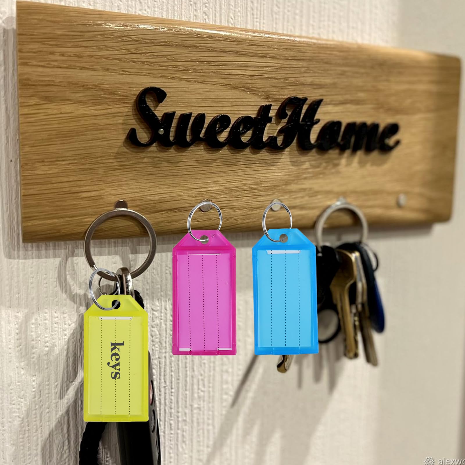 60 Porte-Étiquettes Pour Clés - 6 Couleurs - Avec Stylo - Organisation Et Identification