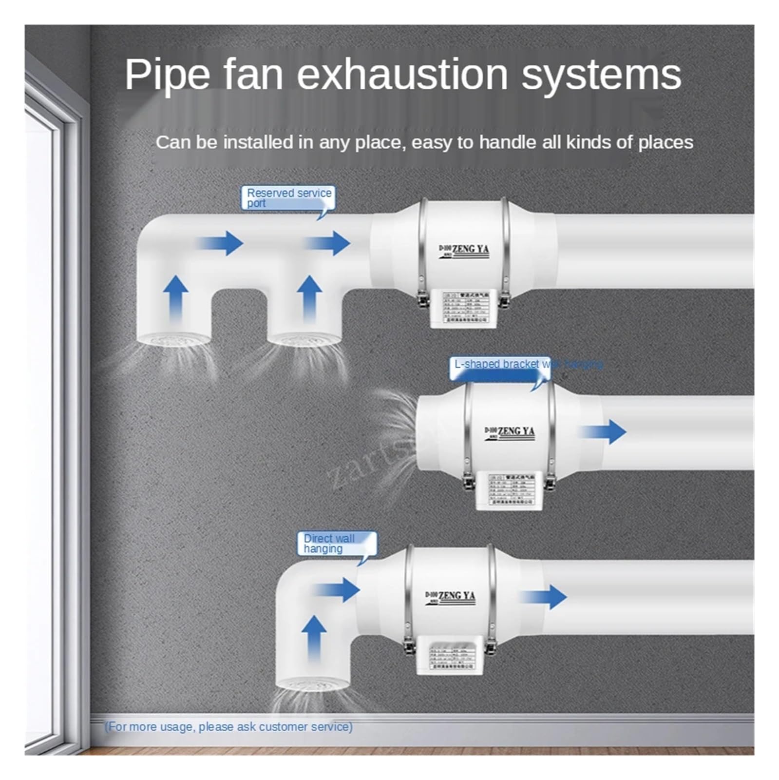 Ventilador de tubería en línea, Extractor De Aire De 6 Pulgadas, Ventilador De Conducto Silencioso En Línea, Extractor De Baño, Ventilación, Cocina, Inodoro, Pared, Limpieza De Aire, Soplador Potencia