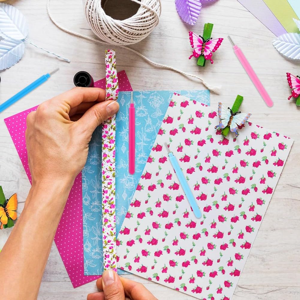 5 PC QUILLING Fendue Outil Diy Quilling Outil Fendue Aiguille Stylo EUR