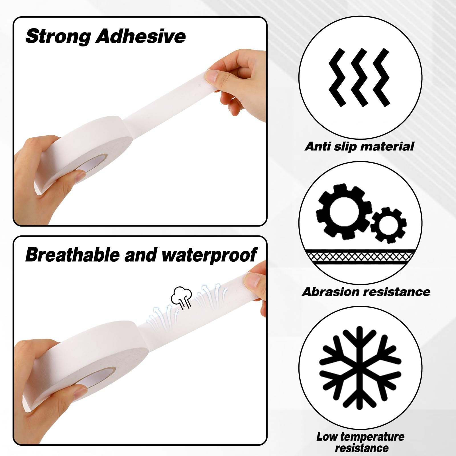 Bande Antidérapante Hockey 25m X 25mm - Ruban Grip Résistant Usure Pour Raquette Badminton, Tennis, Golf