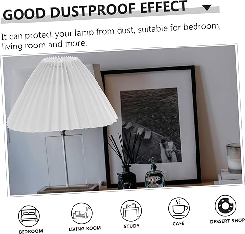 Miniatura 7 de Housoutil 1 pantalla plisada decoración de mesa mini luces colgantes mini lámpara pantalla lámpara lámpara pantallas lámpara lámpara pantalla