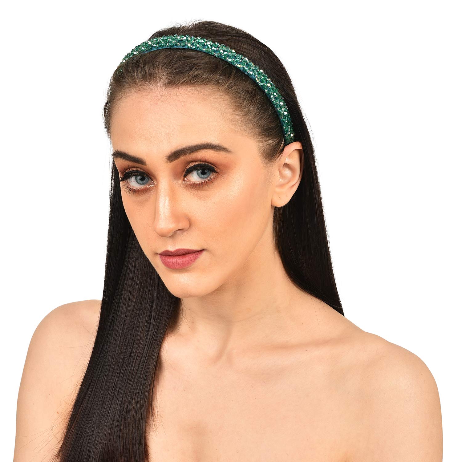 Vogue Hair Accessories Crystal Beaded Plastic Fancy Party Wedding Hairband For Girls Vogue Hair Accessories Crystal Beaded Plastic Fancy Party Wedding Hairband For Girls